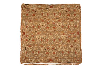 Lot 64 - A FINE GREEK EMBROIDERED PANEL WITH AVIARY MOTIFS
