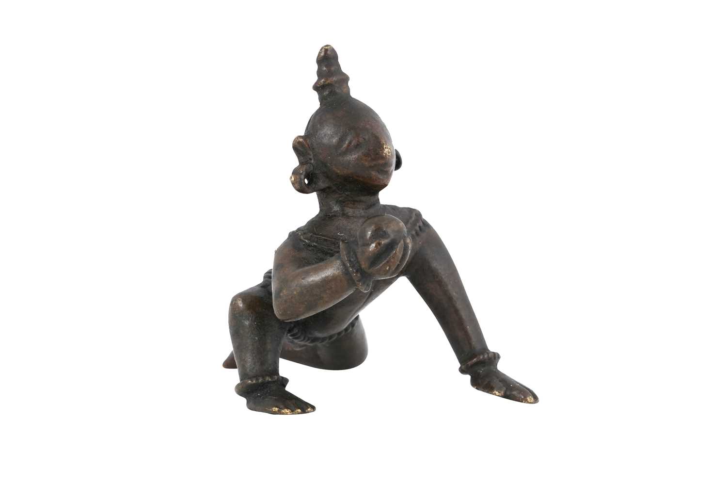 Lot 178 - A BRONZE FIGURINE OF BALA KRISHNA