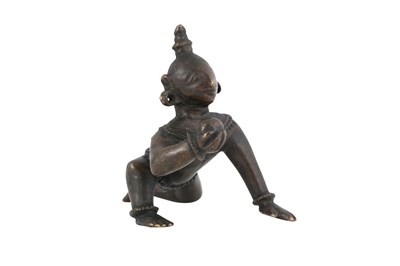 Lot 178 - A BRONZE FIGURINE OF BALA KRISHNA