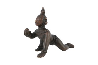 Lot 178 - A BRONZE FIGURINE OF BALA KRISHNA