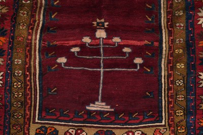 Lot 276 - A RARE ANATOLIAN JEWISH PRAYER RUG WITH HEBREW INSCRIPTION