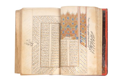 Lot 78 - AN ILLUMINATED PERSIAN MASNAVI BY JAJAL AL-DIN RUMI (d. 1273)