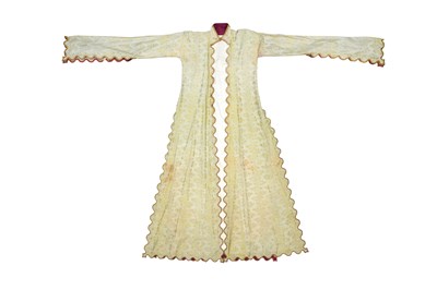 Lot 85 - AN OTTOMAN BROCADED SILK ANTERI ROBE