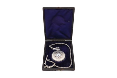 Lot 74 - HALF HUNTER SILVER POCKET WATCH
