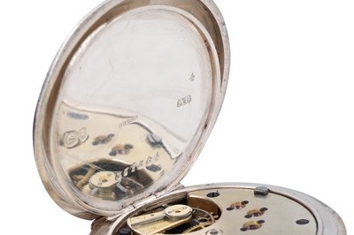 Lot 74 - HALF HUNTER SILVER POCKET WATCH