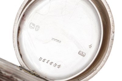 Lot 74 - HALF HUNTER SILVER POCKET WATCH