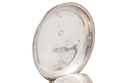 Lot 74 - HALF HUNTER SILVER POCKET WATCH