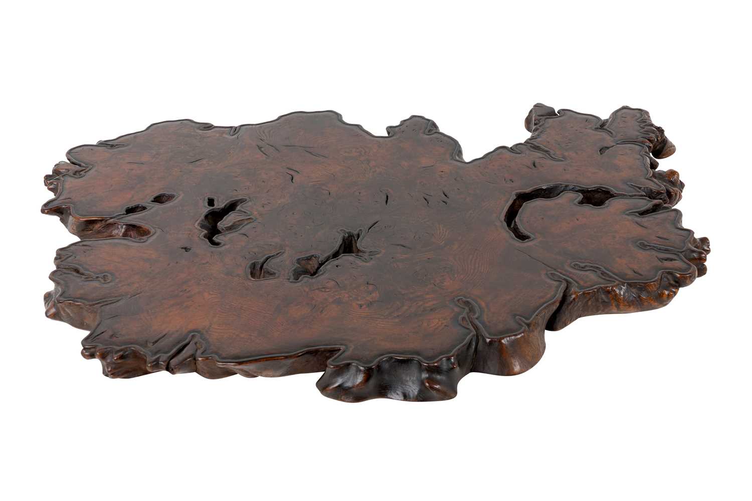 Lot 168 - A JAPANESE ZELKOVA, KEYAKI WOOD STAND