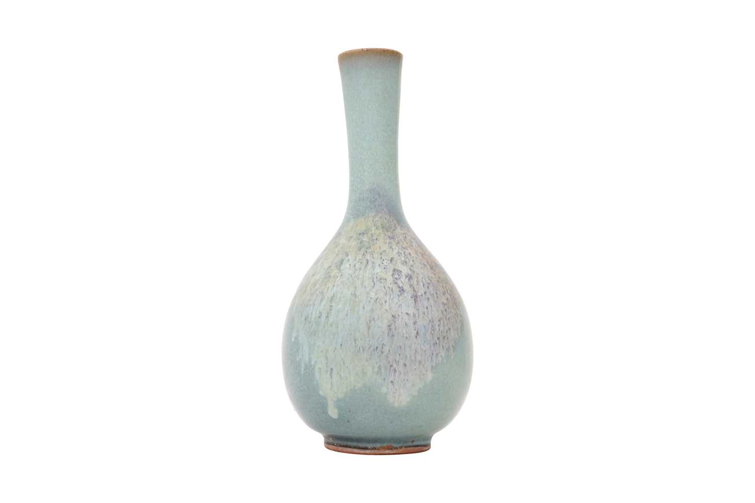 Lot 84 - A CHINESE JUN WARE BOTTLE VASE