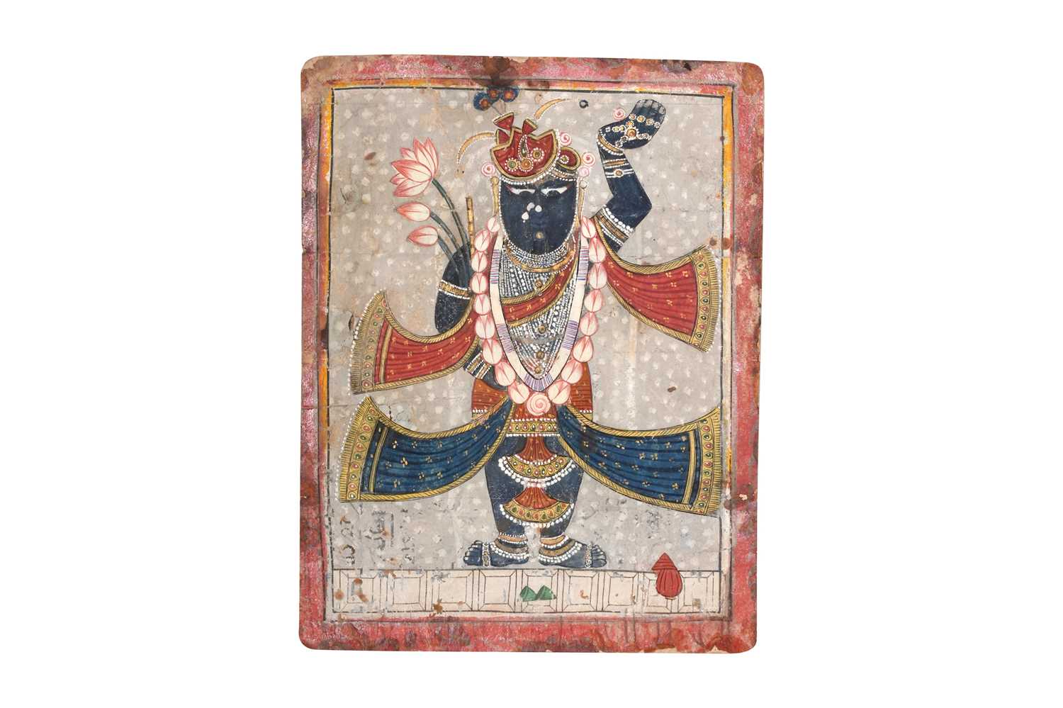 Lot 45 - SHRI NATHJI WITH LOTUS FLOWERS