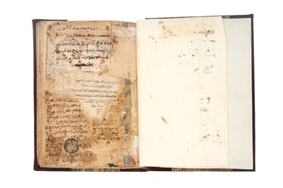 Lot 80 - A MANUSCRIPT OF ISLAMIC GEOMANCY, ALCHEMY, MYSTICAL IMAGERY AND OCCULT SCIENCES
