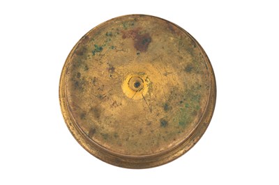 Lot 188 - AN OTTOMAN BRASS COMPASS WITH LEATHER CASE