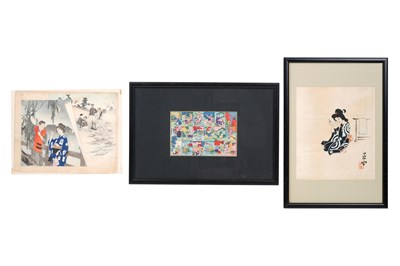 Lot 218 - THREE JAPANESE WOODBLOCK PRINTS