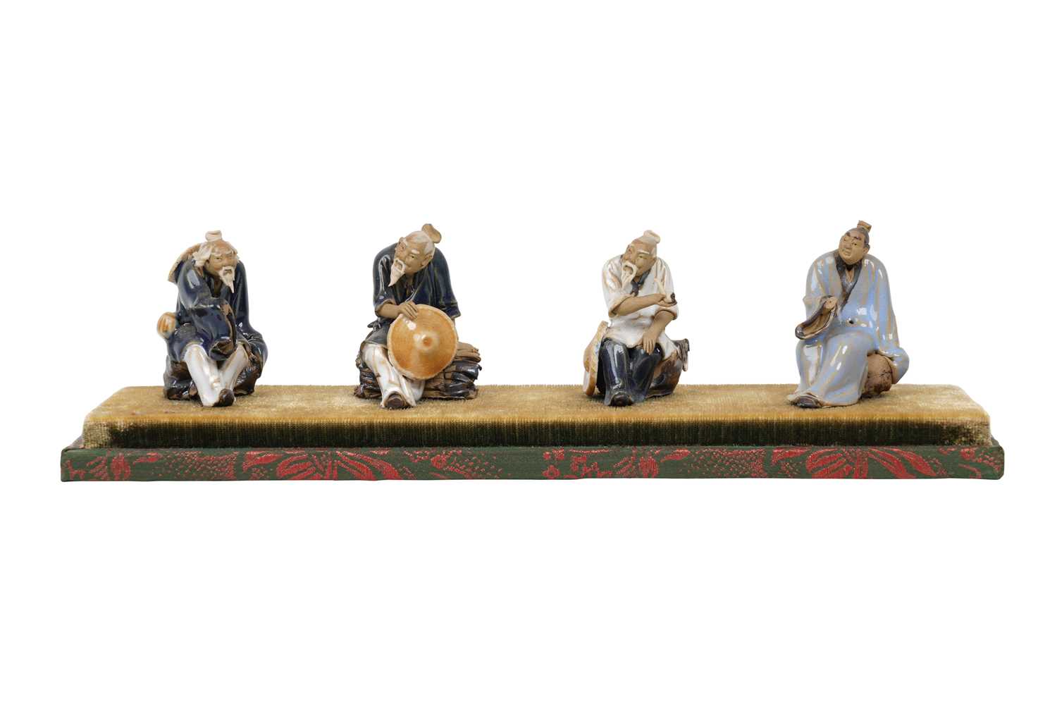 Lot 97 - A SET OF FOUR CHINESE 'MUDMEN' SHIWAN FIGURES