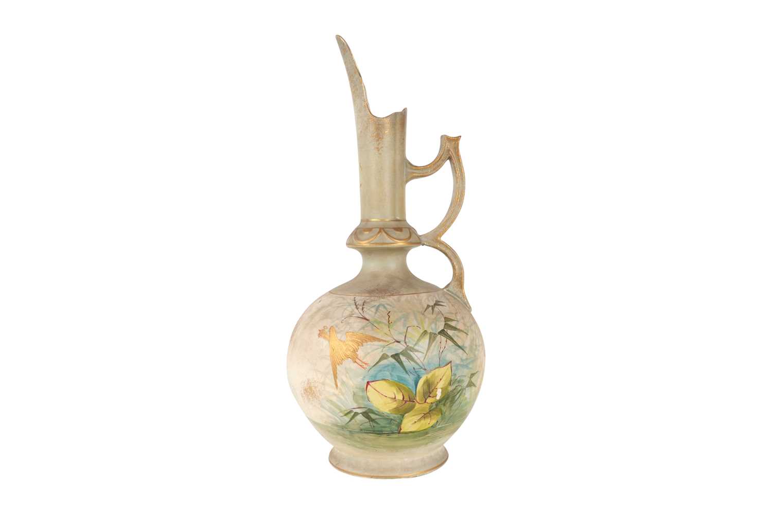 Lot 83 - A THOMAS FORESTER & SONS ‘PHOENIX-WARE’ FAIENCE EWER