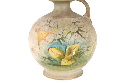 Lot 83 - A THOMAS FORESTER & SONS ‘PHOENIX-WARE’ FAIENCE EWER