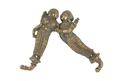 Lot 178 - AN INDIAN EROTIC BRASS NUTCRACKER