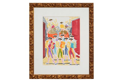 Lot 86 - SPANISH TOREROS GATHERING FOR THE CORRIDA