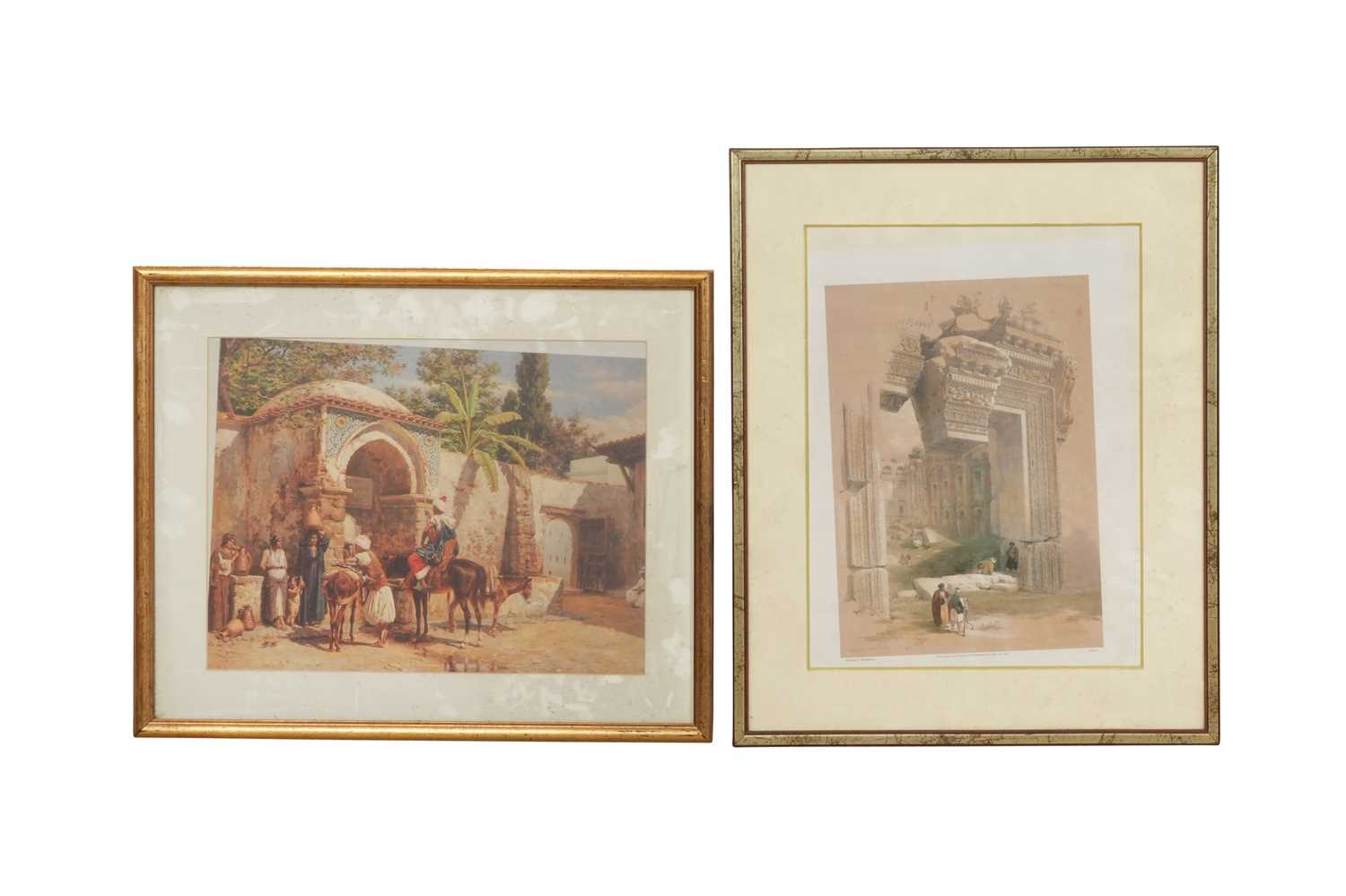 Lot 109 - DAVID ROBERTS RA (Scottish, 1796 - 1864) and TOMÀS MORAGAS Y TORRAS (Spanish, 1837 - 1906)