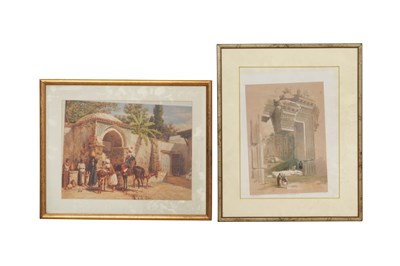 Lot 109 - DAVID ROBERTS RA (Scottish, 1796 - 1864) and TOMÀS MORAGAS Y TORRAS (Spanish, 1837 - 1906)