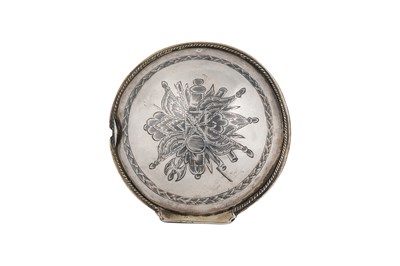 Lot 244 - AN OTTOMAN SILVER AND NIELLO POCKET WATCH CASE