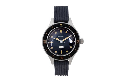 Lot 2 - A MEN’S BULOVA DIVERS AUTOMATIC DIVERS WRISTWATCH.