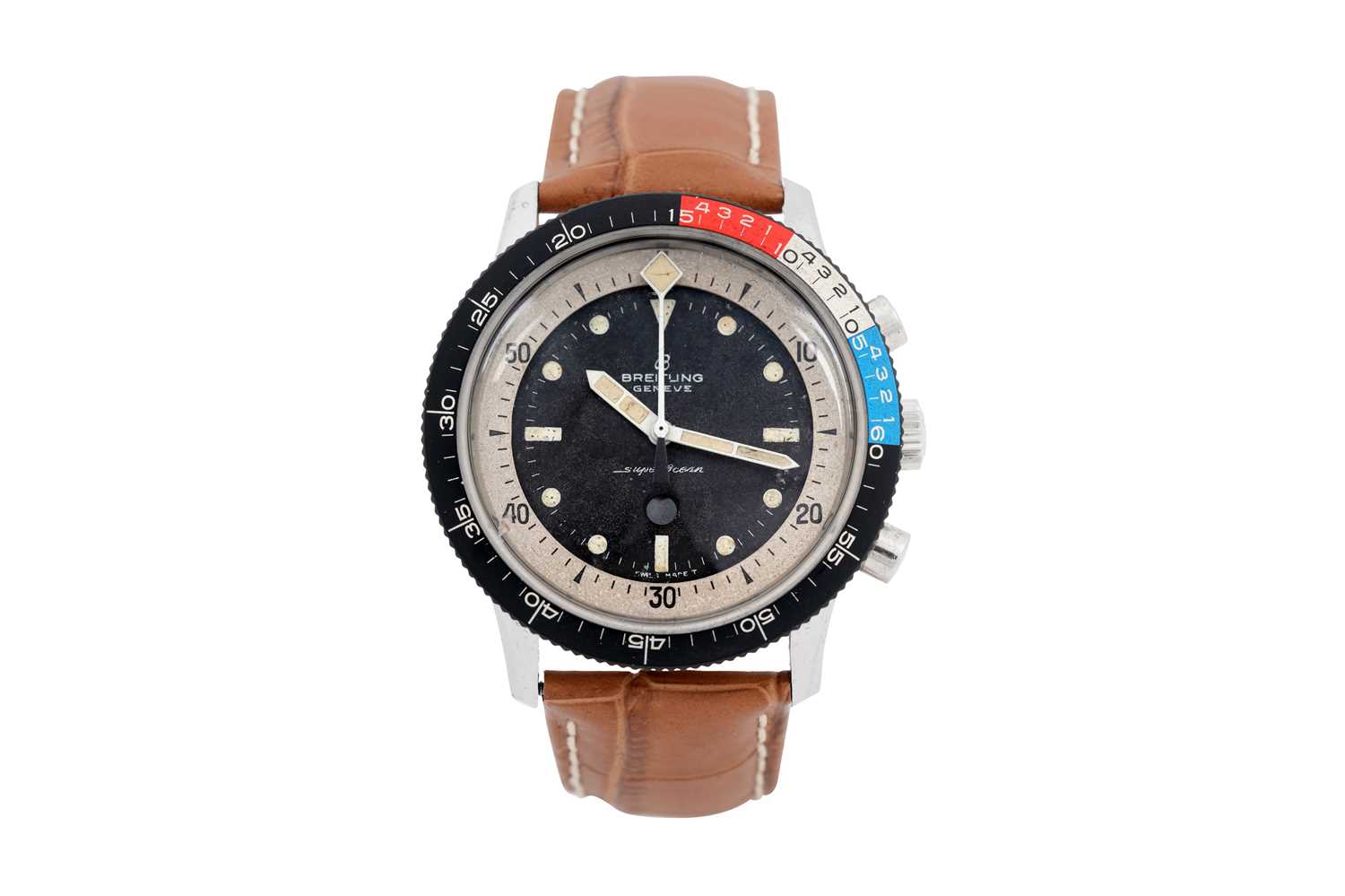 Lot 5 - A RARE MEN’S BREITLING MANUAL DIVERS WRISTWATCH.