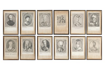 Lot 93 - TWELVE EUROPEAN ENGRAVINGS WITH THE PORTRAITS OF OTTOMAN AND TATAR GENERALS AND DIPLOMATS