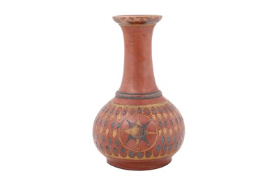 Lot 122 - A GOLD AND SILVER-OVERLAID TOPHANE WARE VASE WITH OTTOMAN SULTAN’S TUGHRA
