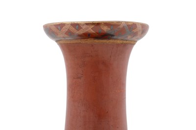 Lot 122 - A GOLD AND SILVER-OVERLAID TOPHANE WARE VASE WITH OTTOMAN SULTAN’S TUGHRA