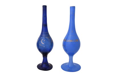 Lot 128b - TWO GILT BEYKOZ GLASS ROSEWATER SPRINKLERS