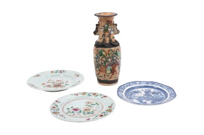 Lot 85 - THREE CHINESE EXPORT DISHES