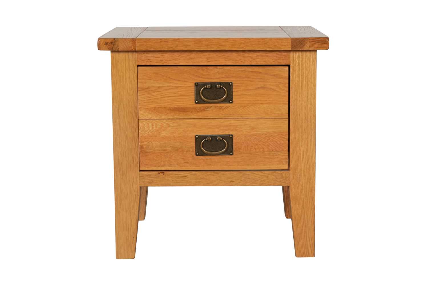 Lot 140 - A MODERN SOLID OAK NIGHT TABLE