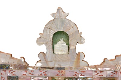 Lot 236 - TWO MOTHER-OF-PEARL-INLAID OLIVE WOOD DIORAMAS WITH THE DOME OF THE ROCK