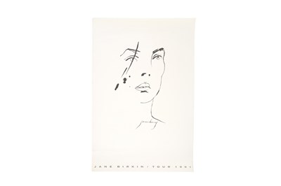 Lot 213 - JANE BIRKIN 1991 FRENCH TOUR POSTER