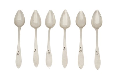 Lot 21 - A SET OF SIX OTTOMAN EMPIRE SPOONS