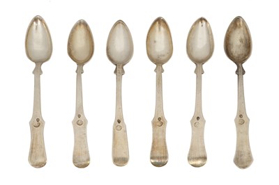 Lot 22 - A SET OF SIX OTTOMAN EMPIRE SPOONS