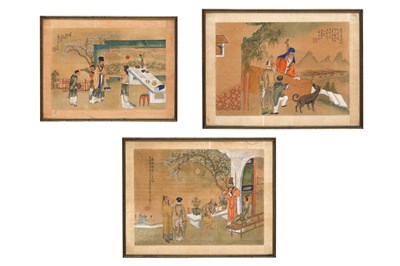 Lot 48 - THREE CHINESE PAINITNGS