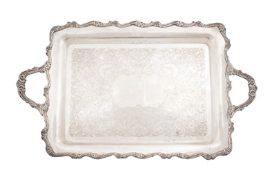 Lot 13 - A WEBSTER WILCOX SILVER PLATED TRAY