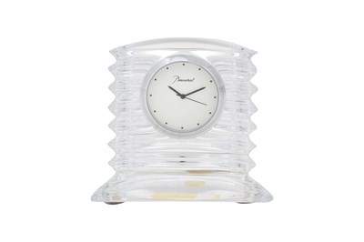Lot 133 - A LALANDE CRYSTAL CLOCK BY BACCARAT