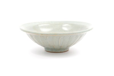Lot 19 - A CHINESE QINGBAI 'PEONY' BOWL