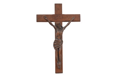 Lot 149 - A WOOD CRUCIFIX