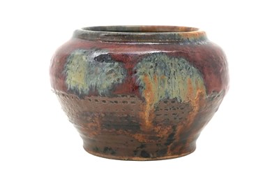 Lot 32 - A CHINESE SHIWAN POTTERY ALMS BOWL