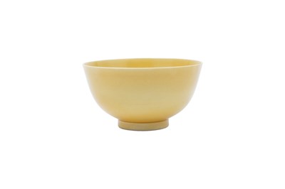Lot 36 - A CHINESE LEMON-YELLOW BOWL