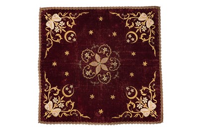 Lot 232 - AN OTTOMAN SILK EMBROIDERED SARMA