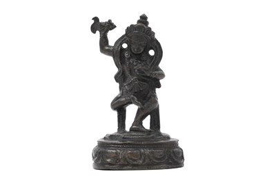 Lot 99 - A SINO-TIBETAN BRONZE FIGURE OF A DAIKINI
