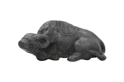 Lot 43 - A CHINESE PAKTONG 'BUFFALO' PAPERWEIGHT