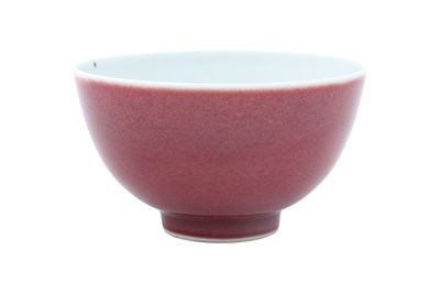 Lot 35 - A CHINESE PEACHBLOOM-GLAZED BOWL