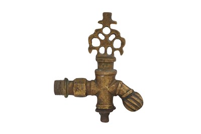 Lot 59 - AN OTTOMAN BRASS WATER TAP