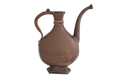 Lot 74 - A MUGHAL COPPER EWER
